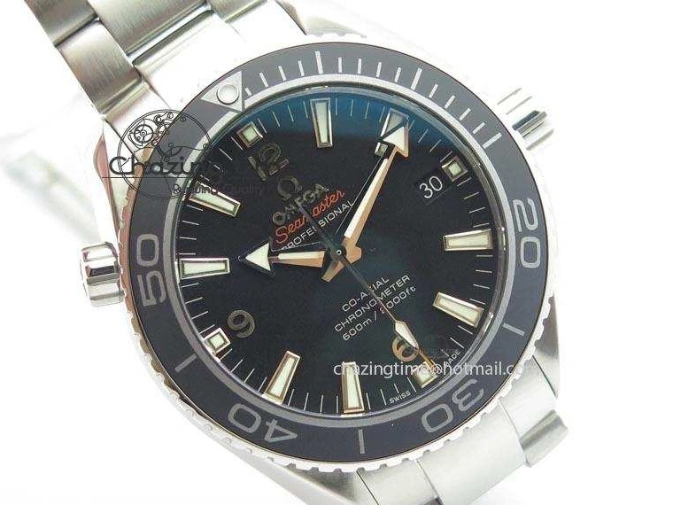 0507 Planet Ocean SS Bp Maker 45mm Black Bezel On SS Bracelet A OnTrend 8218